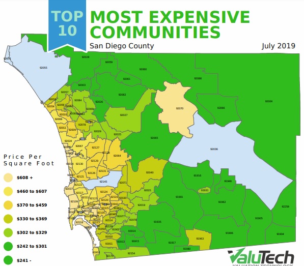 August San Diego most expensive