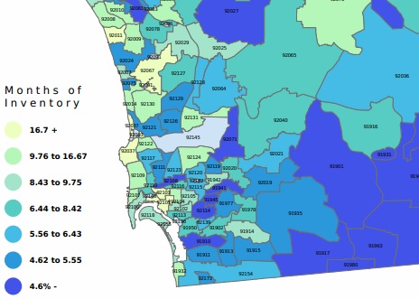 San Diego lowest inventory October 2019