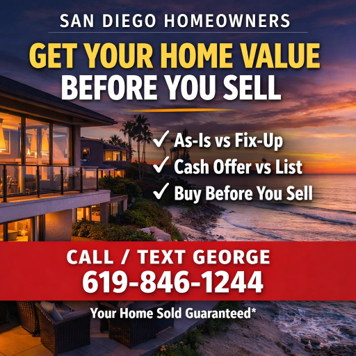 San Diego Homeowners: Get Your Home Value, Your Selling Options, and a Plan Before You Make a Move