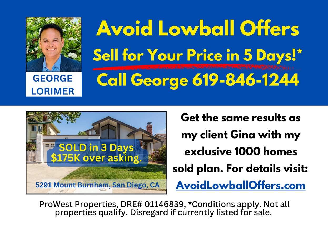 How to avoid lowball offers on your San Diego home